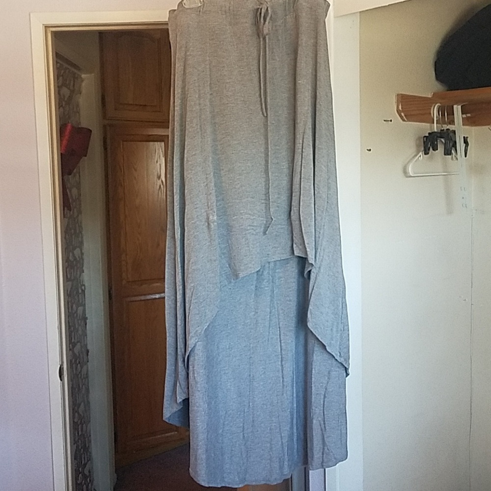 Torrid Size 2 hi-lo maxi skirt grey
